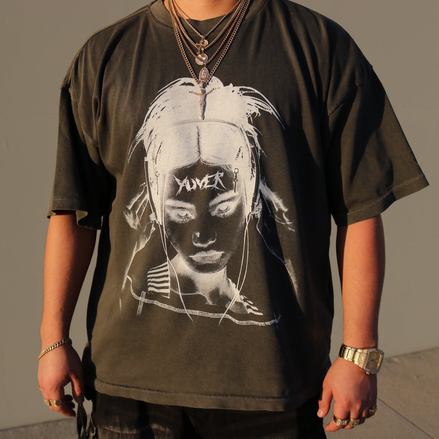 HEAVY OVERSIZED WASHED YUVER TAT T-SHIRT