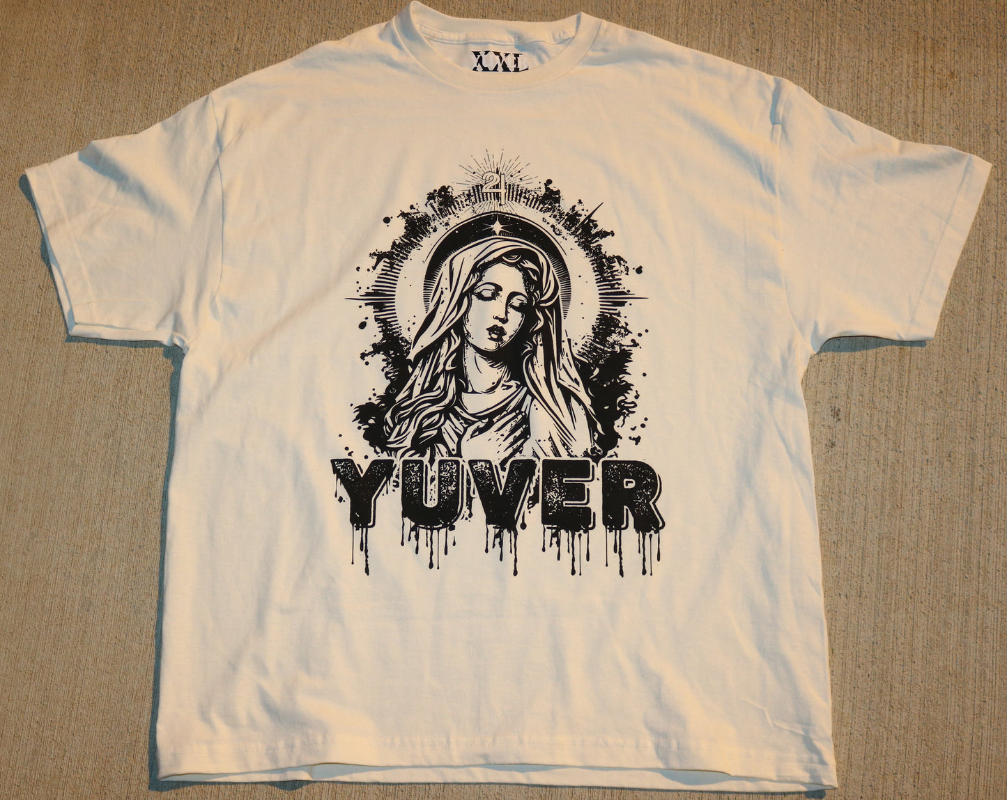 VIRGIN MARY OFF-WHITE T-SHIRT